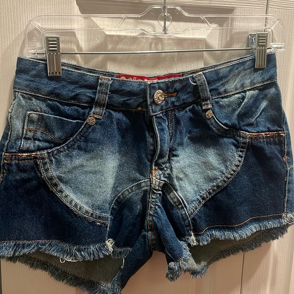 23 Graus denim shorts - sexy - patchwork. Brazil - Picture 1 of 5